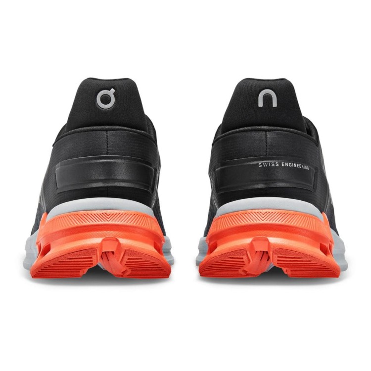 Buty męskie On Running Cloudnova Flux czarno-pomarańczowe