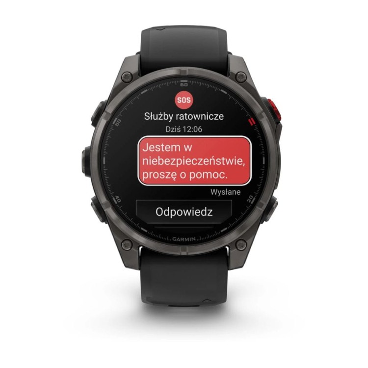 Zegarek Garmin fenix® 8 Pro – 47 mm - Amoled Black/Pebble grey