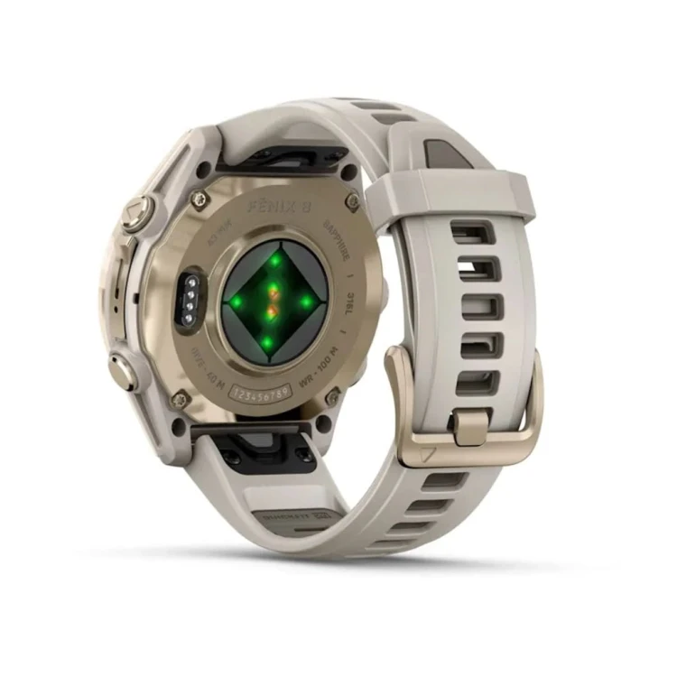 Zegarek Garmin fenix® 8 - 43 mm - Amoled Fog grey / Dark sandstone