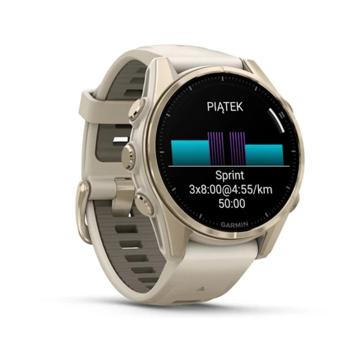 Zegarek Garmin fenix® 8 - 43 mm - Amoled Fog grey / Dark sandstone
