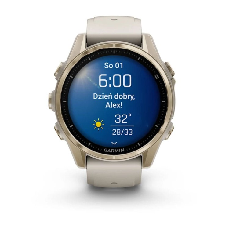 Zegarek Garmin fenix® 8 - 43 mm - Amoled Fog grey / Dark sandstone