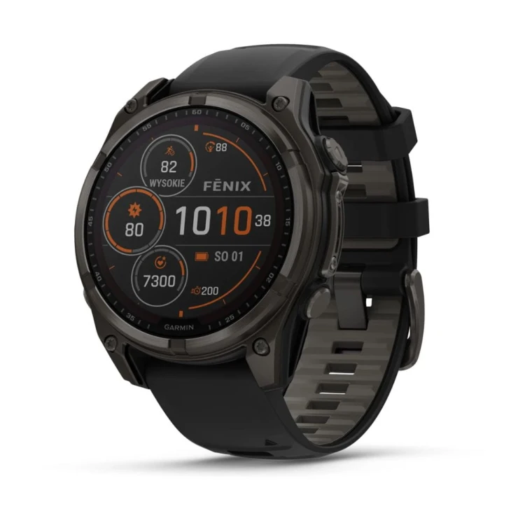 Zegarek Garmin fenix® 8 - 47 mm - Solar - Pebble grey