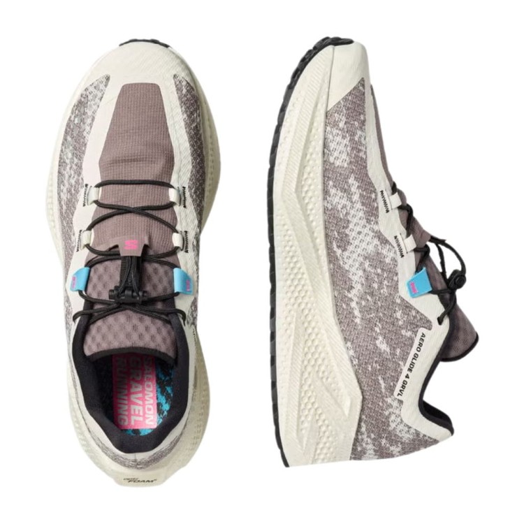 Buty biegowe męskie Salomon Aero Glide 4 GRVL vanilla ice/black/iron