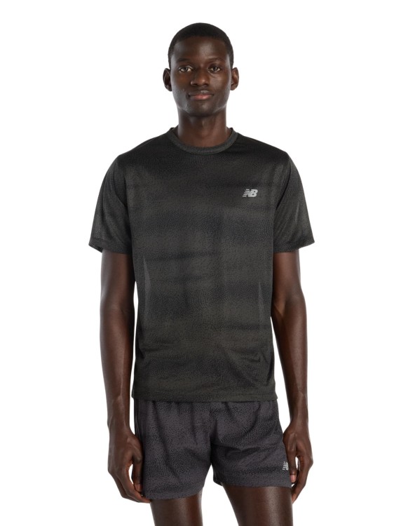 Koszulka męska New Balance Athletics Printed black/grey