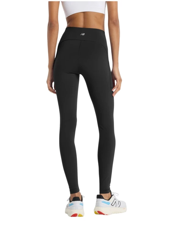 Legginsy damskie New Balance Sleek Pocket High Rise black