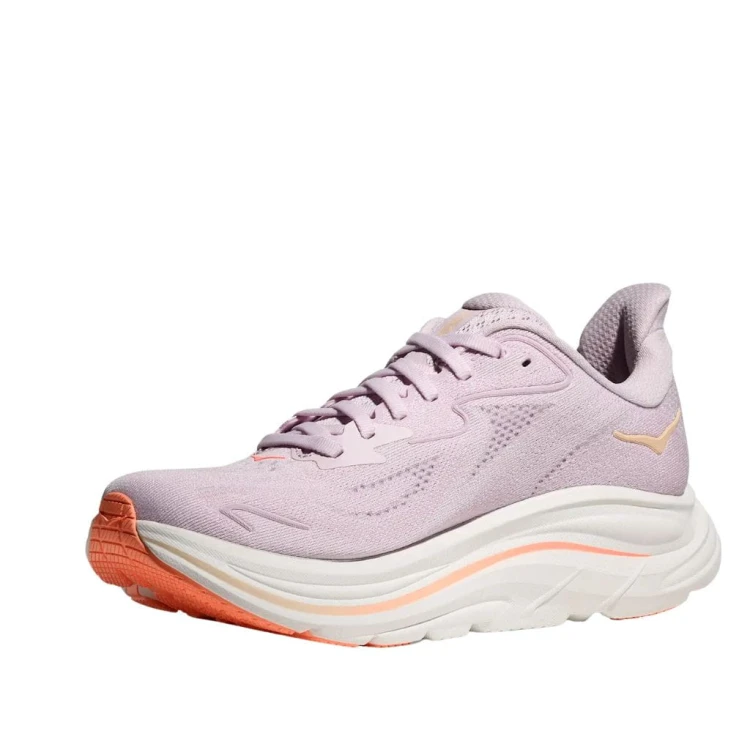 Buty biegowe damskie HOKA Clifton 10 lilac cream/tangerine glow