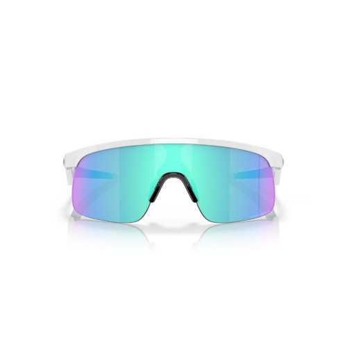 Okulary przeciwsłoneczne dziecięce Oakley Resistor polished white/prizm sapphire