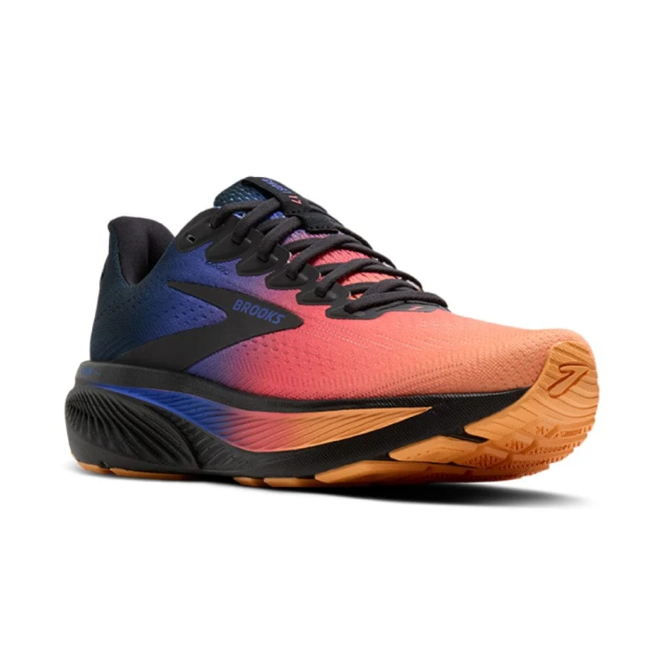 Buty do biegania męskie Brooks Ghost 17 czarno-pomarańczowe