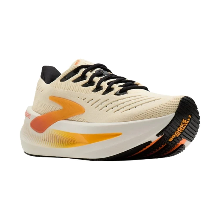 Buty do biegania męskie Brooks Glycerin Max 2 kremowo-pomarańczowe