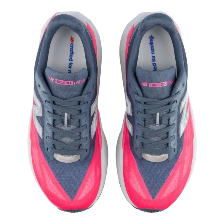 Buty biegowe damskie New Balance FuelCell Rebel v5 shadow blue/pink heat