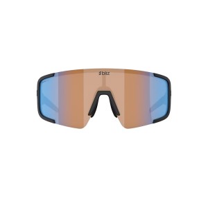 Okulary przeciwsłoneczne Bliz P003 matte black/coral/orange mirror blue