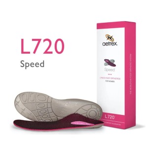 Wkładki ortopedyczne damskie do biegania Aetrex Speed L720 ze stabilizacją