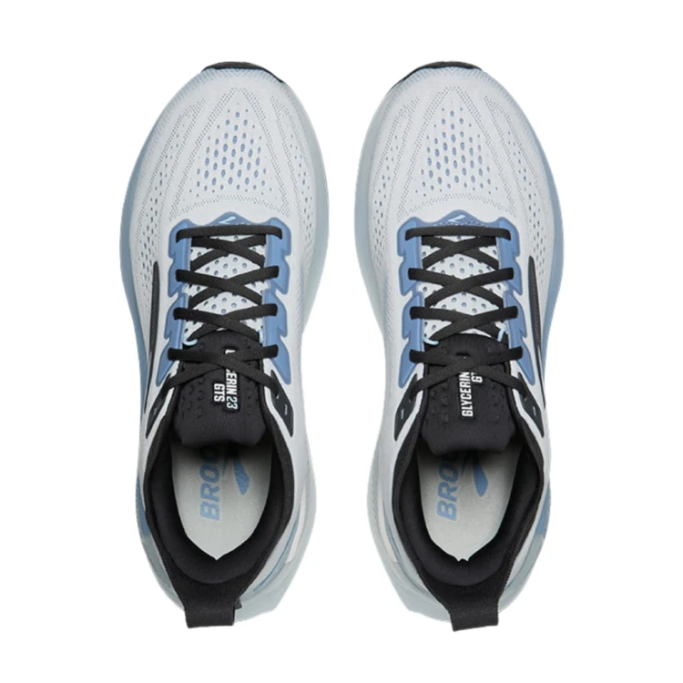 Buty do biegania męskie Brooks Glycerin GTS 23 biało-błękitne