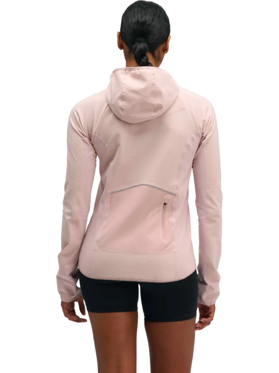 Kurtka damska HOKA SkyGlow Half-Zip pebble grey
