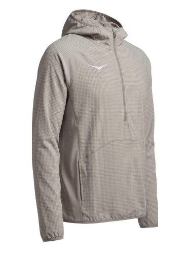 Kurtka męska HOKA SkyGlow Half-Zip pebble grey