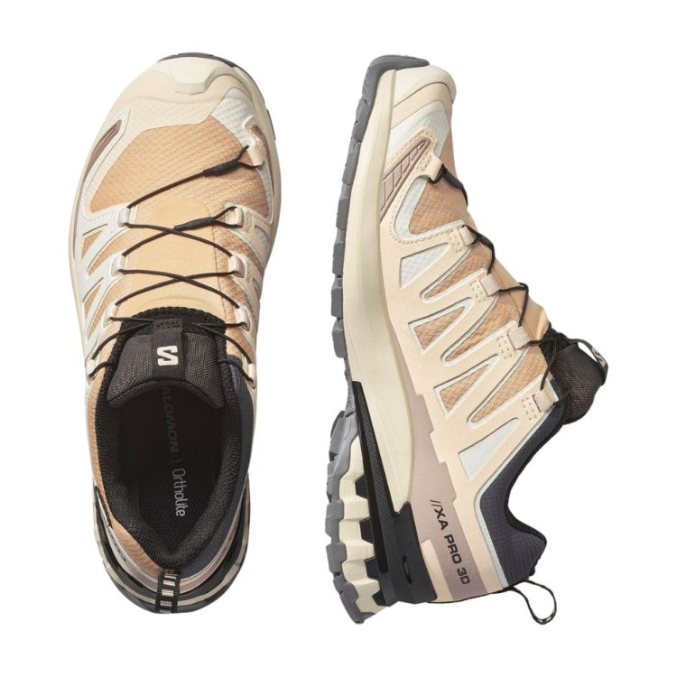 Buty damskie Salomon XA PRO 3D V9 GORE-TEX beżowe