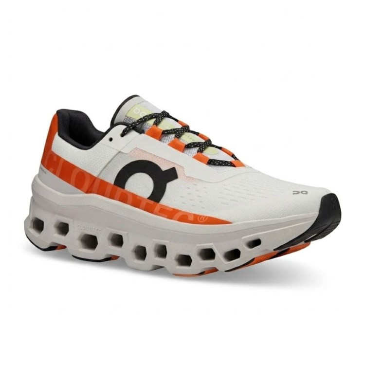 Buty damskie On Running Cloudmonster biało-pomarańczowe