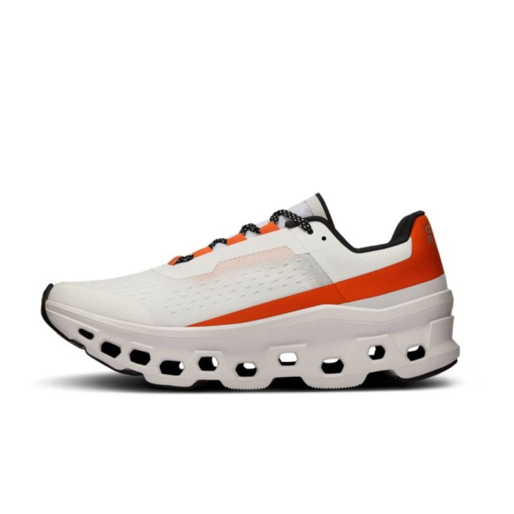 Buty damskie On Running Cloudmonster biało-pomarańczowe