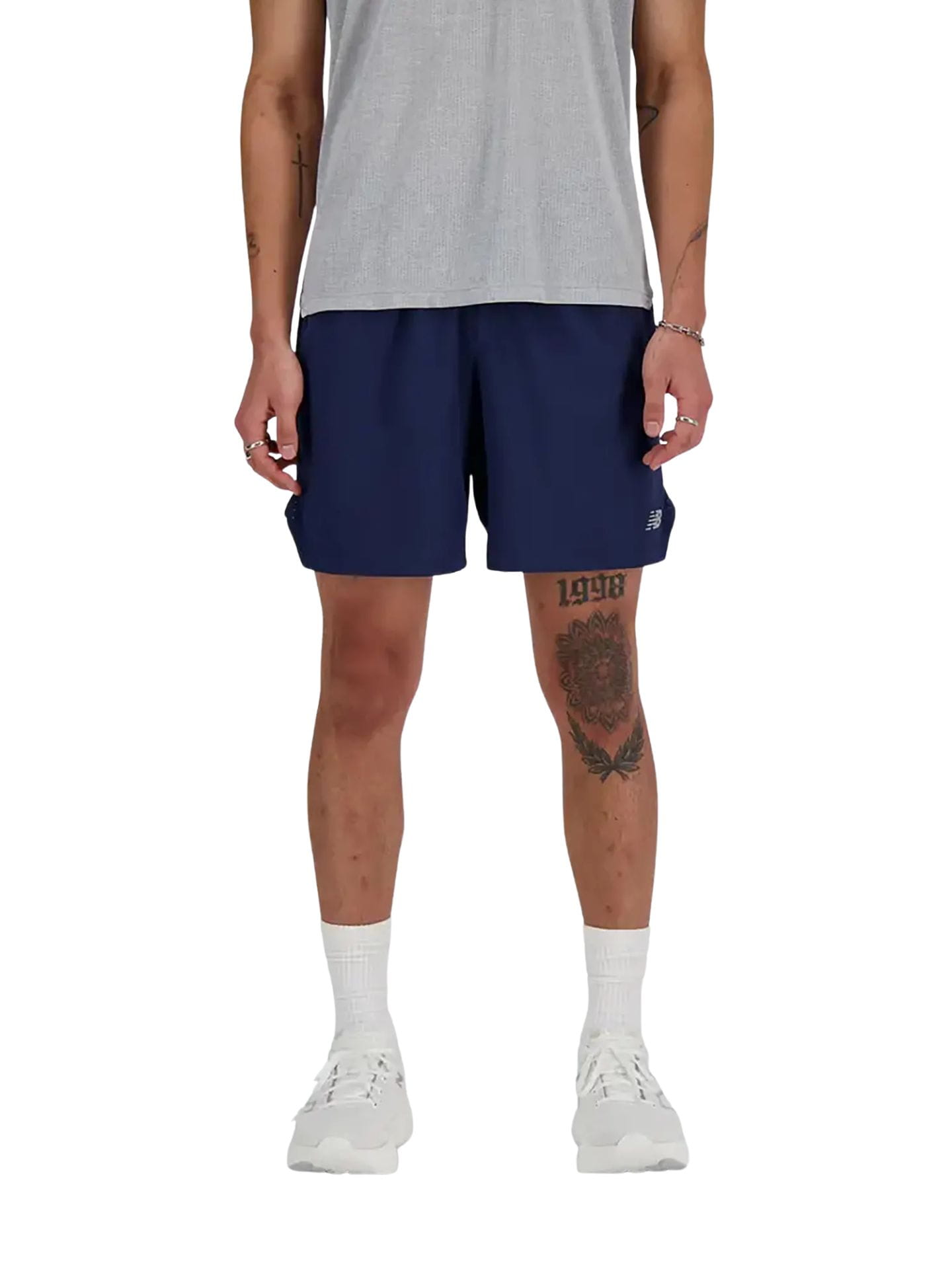Spodenki męskie New Balance RC Seamless 7" navy blue