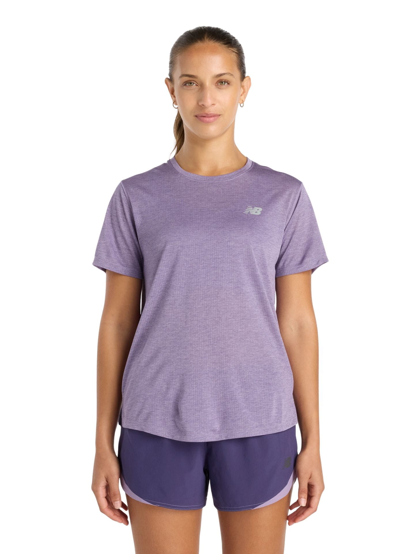 Koszulka damska New Balance Athletics candied violet heather