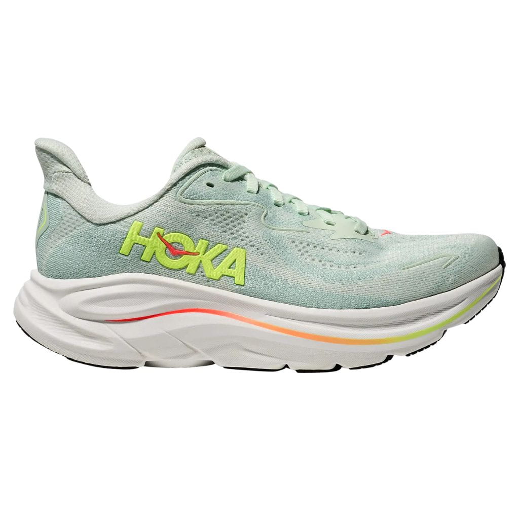 Buty biegowe damskie HOKA Clifton 10 Sea Glass/Neon Flame